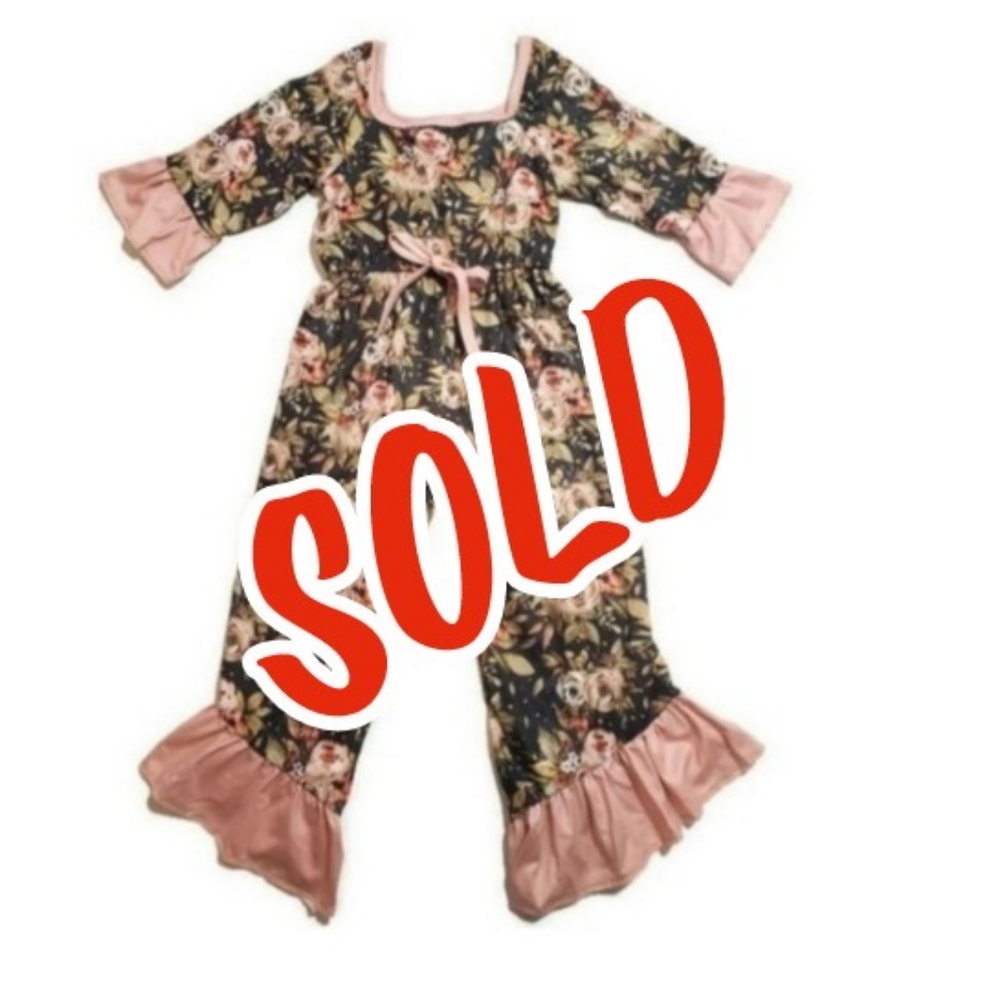 ❗SOLD DO NOT BUY❗New 2T girl cute Floral Coverall
